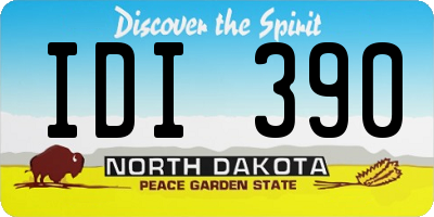 ND license plate IDI390