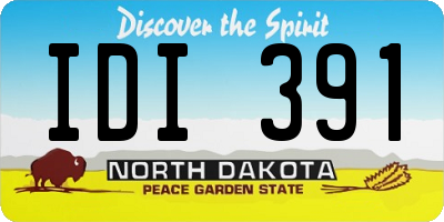 ND license plate IDI391