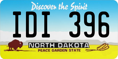 ND license plate IDI396