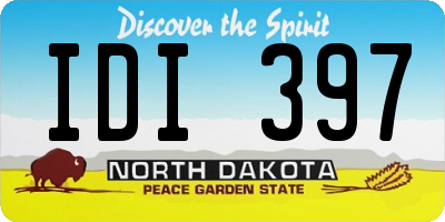 ND license plate IDI397