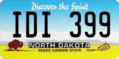 ND license plate IDI399