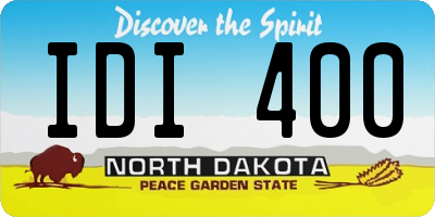 ND license plate IDI400