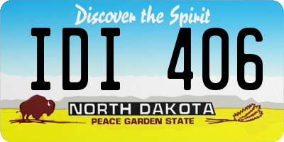 ND license plate IDI406