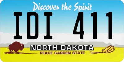 ND license plate IDI411