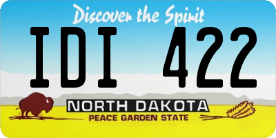 ND license plate IDI422
