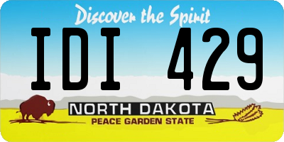 ND license plate IDI429