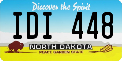ND license plate IDI448