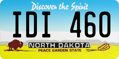 ND license plate IDI460