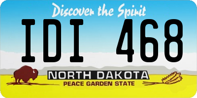 ND license plate IDI468