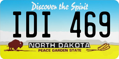 ND license plate IDI469