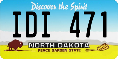 ND license plate IDI471
