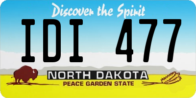 ND license plate IDI477