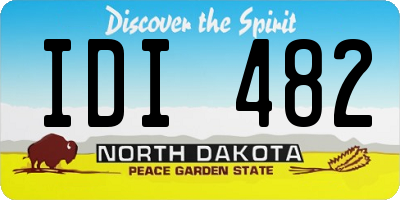 ND license plate IDI482