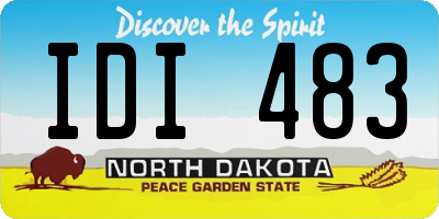ND license plate IDI483