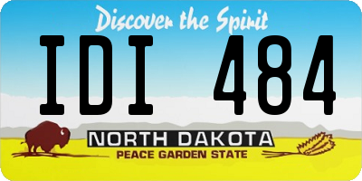 ND license plate IDI484