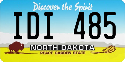 ND license plate IDI485