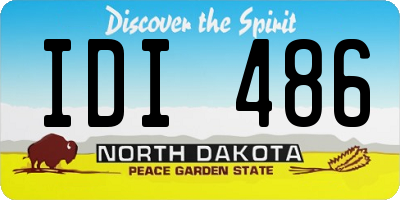ND license plate IDI486