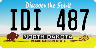 ND license plate IDI487