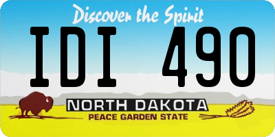 ND license plate IDI490