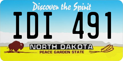 ND license plate IDI491