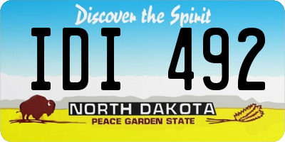 ND license plate IDI492