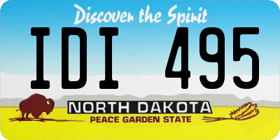ND license plate IDI495