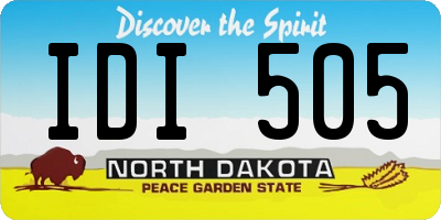 ND license plate IDI505