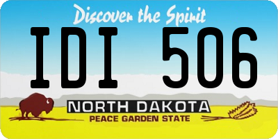 ND license plate IDI506