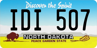 ND license plate IDI507