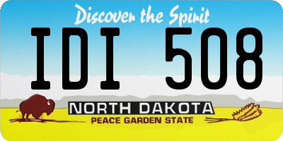 ND license plate IDI508