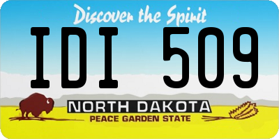 ND license plate IDI509