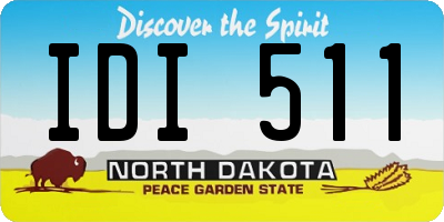 ND license plate IDI511