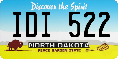 ND license plate IDI522