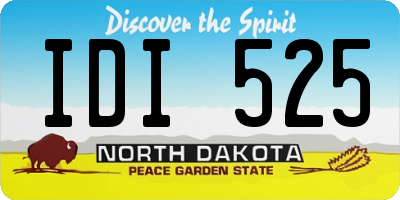 ND license plate IDI525