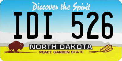 ND license plate IDI526