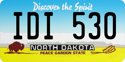 ND license plate IDI530