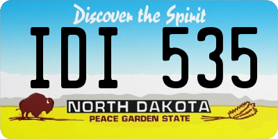 ND license plate IDI535