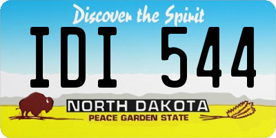 ND license plate IDI544