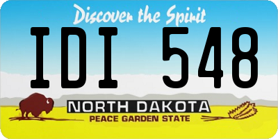 ND license plate IDI548