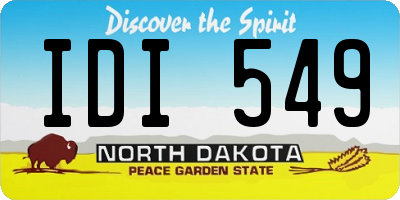 ND license plate IDI549