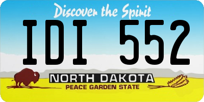 ND license plate IDI552