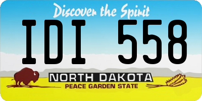 ND license plate IDI558