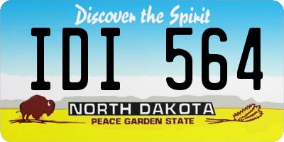 ND license plate IDI564