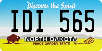 ND license plate IDI565