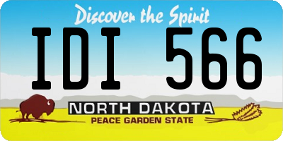 ND license plate IDI566