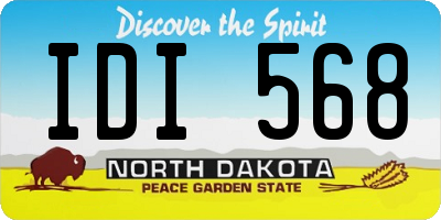 ND license plate IDI568