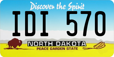 ND license plate IDI570
