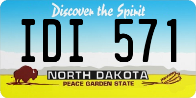 ND license plate IDI571