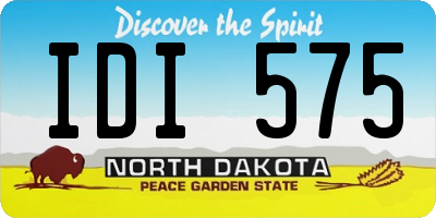 ND license plate IDI575