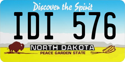 ND license plate IDI576